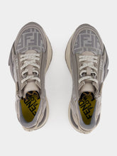 Fendi Grey Flow Mesh and Suede Sneakers