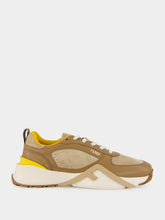 Fendi Flow Brown Leather Low-Top Sneakers