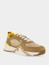Fendi Flow Brown Leather Low-Top Sneakers