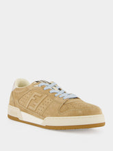 Fendi Beige Match Suede Sneakers