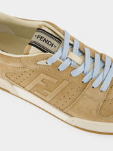 Fendi Beige Match Suede Sneakers