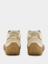 Fendi Lab White Fabric Mid-Tops