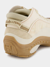 Fendi Lab White Fabric Mid-Tops