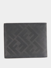 Fendi Black Shadow FF Embossed Leather Wallet