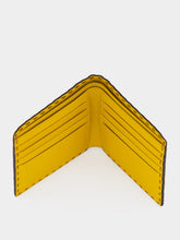 Fendi Brown and Sunflower Yellow Selleria Bi-Fold Wallet