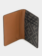 Fendi Brown Leather Bi-Fold Card Holder with FF Squared