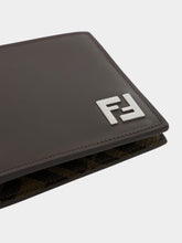 Fendi Brown FF Squared Bi-Fold Wallet