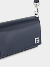 Fendi Dark Blue FF Squared Compact Bag