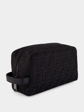 Fendi Black FF Nylon Medium Toiletry Case