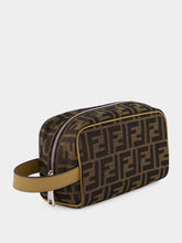 Fendi Brown FF Jacquard Small Toiletry Case