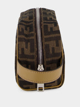 Fendi Brown FF Jacquard Small Toiletry Case