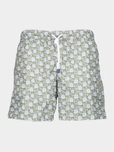 Fedeli Green Madeira Bouquet Swim Trunks