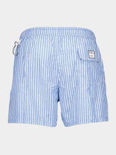 Fedeli Blue Riga Pattern Swim Trunks