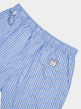 Fedeli Blue Riga Pattern Swim Trunks