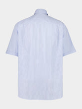 Valentino Garavani Sky Blue Cotton Shirt with Embroidery