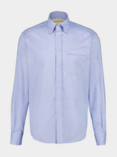 Valentino Garavani Azure Oxford Cotton Shirt with Vlogo