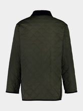 Valentino Garavani Olive Green Quilted Jacket with VLogo Patch