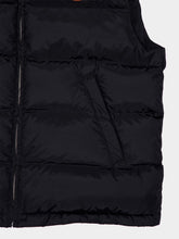 Valentino Garavani Black Hooded Down Vest with Vlogo