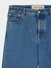 Valentino Garavani Blue Regular Fit Denim Trousers