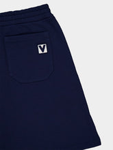 Valentino Garavani Blue Cotton Jersey Shorts with Seam Detail