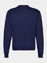 Valentino Garavani Blue Cotton Sweatshirt with Chez Valentino Patch
