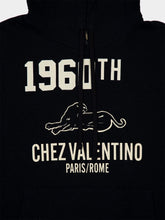 Valentino Garavani Black Cotton Sweatshirts with Chez Valentino Print