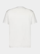 Valentino Garavani Ivory Cotton Jersey T-Shirt with VLogo Patch