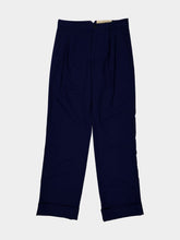 Valentino Garavani Blue VLogo Straight Fit Cotton Pants