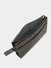 Fendi Black FF Squared Leather Clutch