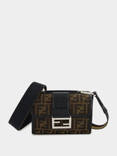 Double Baguette Brown FF Jacquard Bag