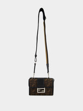 Fendi Double Baguette Brown FF Jacquard Bag