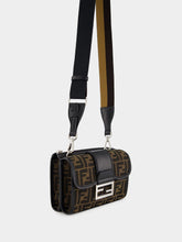 Fendi Double Baguette Brown FF Jacquard Bag