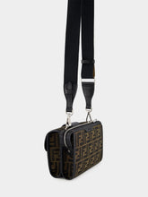 Fendi Double Baguette Brown FF Jacquard Bag