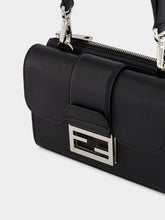 Fendi Double Baguette Black Leather Bag