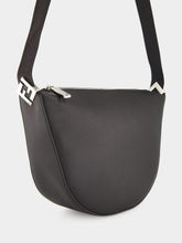 Fendi Black Leather FF Squared Fendi Melon Bag