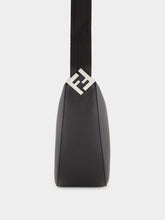 Fendi Black Leather FF Squared Fendi Melon Bag