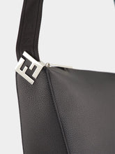 Fendi Black Leather FF Squared Fendi Melon Bag