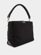 Fendi Black Lui Large Bag in FF Nylon and Calf Leather