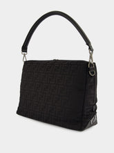 Fendi Black Lui Large Bag in FF Nylon and Calf Leather