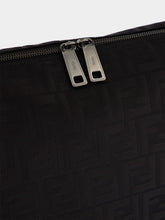 Fendi Black Lui Large Bag in FF Nylon and Calf Leather