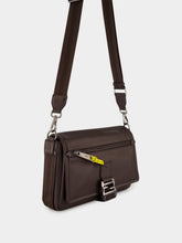 Fendi Brown Leather Flux Messenger Bag