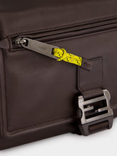 Fendi Brown Leather Flux Messenger Bag