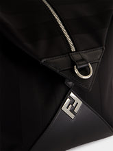 Fendi Black Lui 48 Pequin Nylon Duffle Bag
