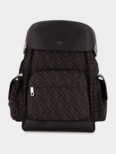 Black FF Jacquard Fendi Drive Backpack