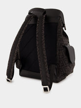 Fendi Black FF Jacquard Fendi Drive Backpack