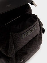 Fendi Black FF Jacquard Fendi Drive Backpack