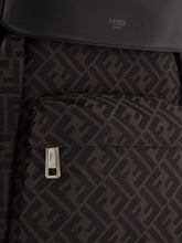 Fendi Black FF Jacquard Fendi Drive Backpack