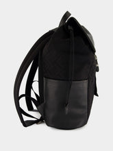 Fendi Black Flux Backpack in FF Nylon and Calf Leather