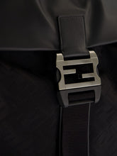 Fendi Black Flux Backpack in FF Nylon and Calf Leather