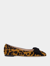 Animal Print Bow Ballerina Flats